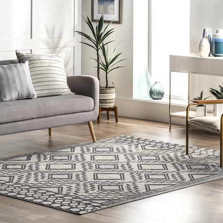 Nuloom Cameron High Low Textured Moroccan Area Rug 5ft x 8ft ACBY01B-508